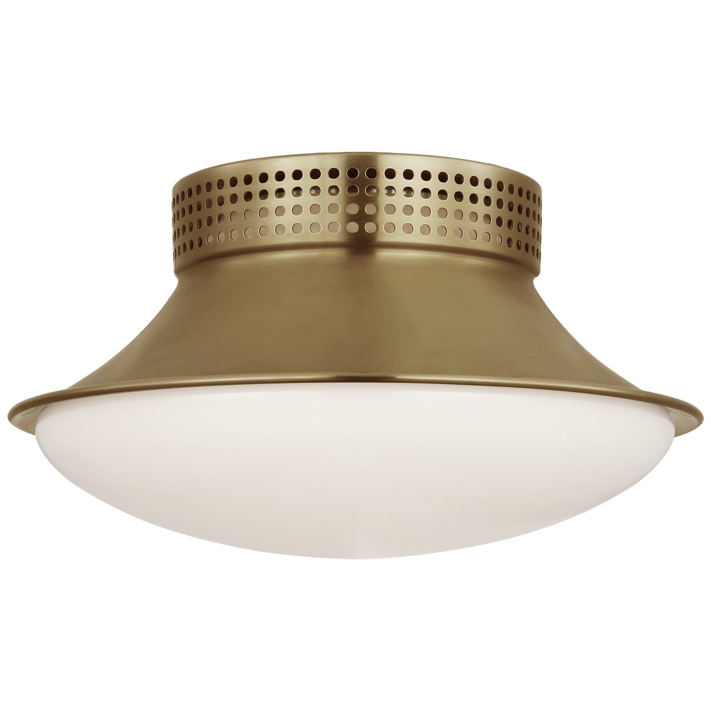 Visual Comfort Signature - KW 4057AB-WG - LED Flush Mount - Precision - Antique-Burnished Brass