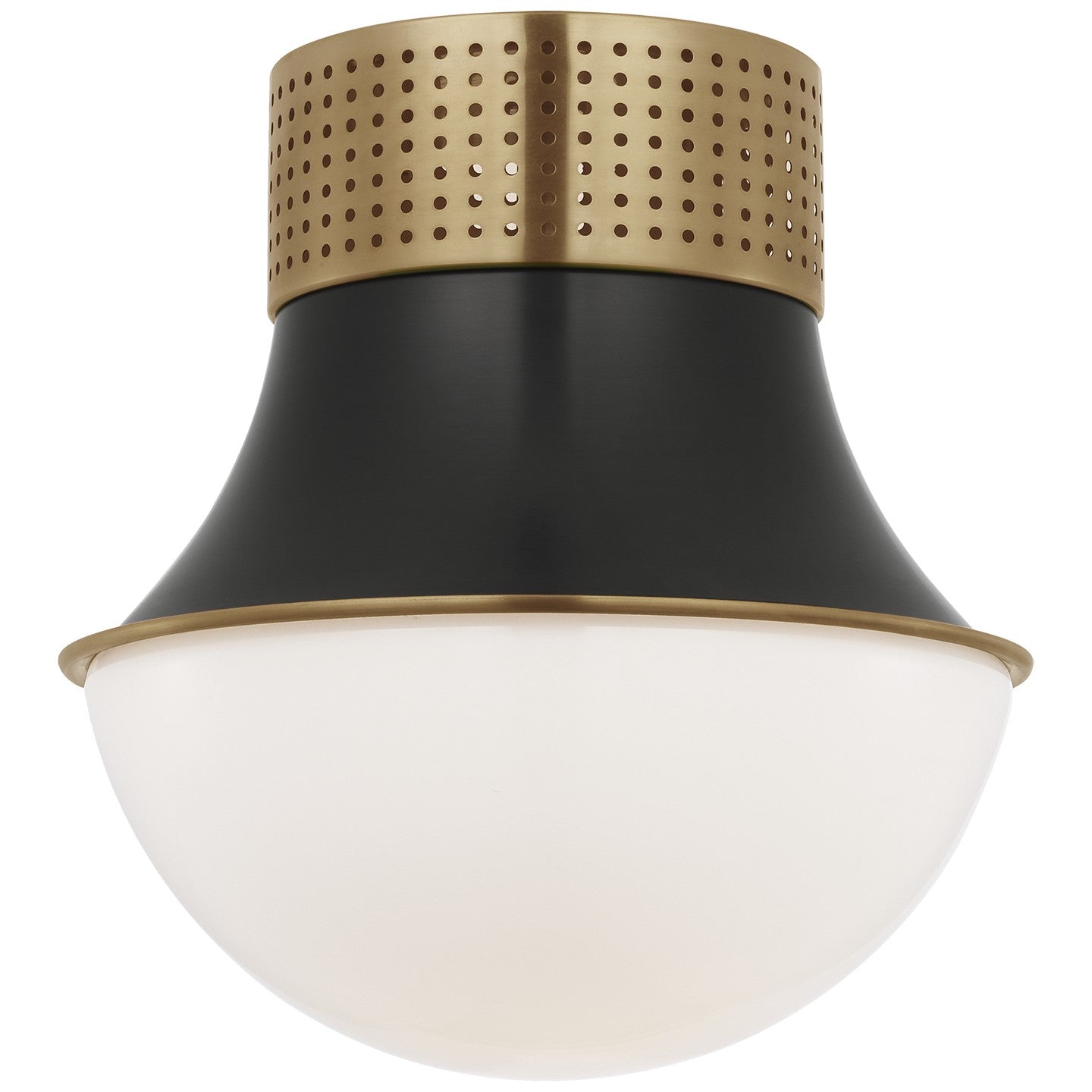 Visual Comfort Signature - KW 4058AB/BZ-WG - LED Flush Mount - Precision - Antique-Burnished Brass and Bronze