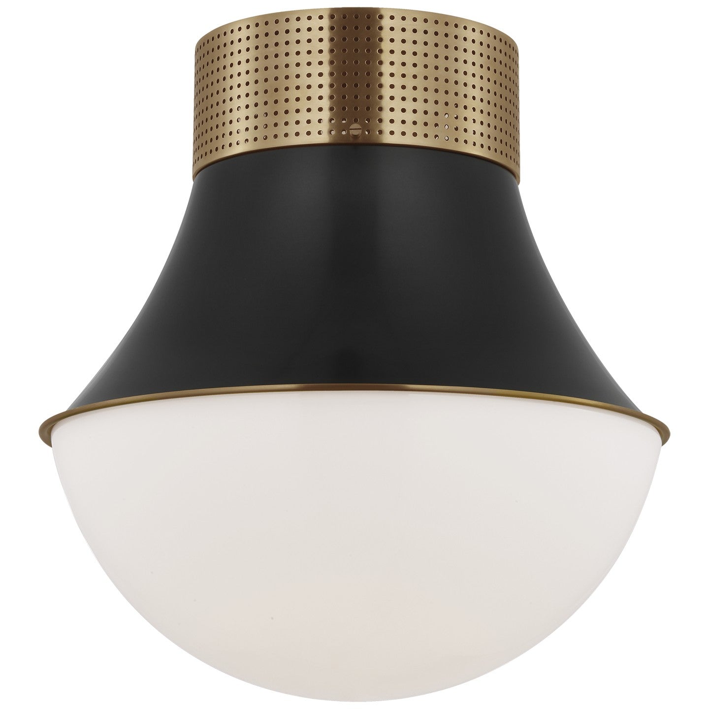 Visual Comfort Signature - KW 4094AB/BZ-WG - LED Flush Mount - Precision - Antique-Burnished Brass and Bronze