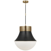 Visual Comfort Signature - KW 5226AB/BZ-WG - LED Pendant - Precision - Antique-Burnished Brass and Bronze