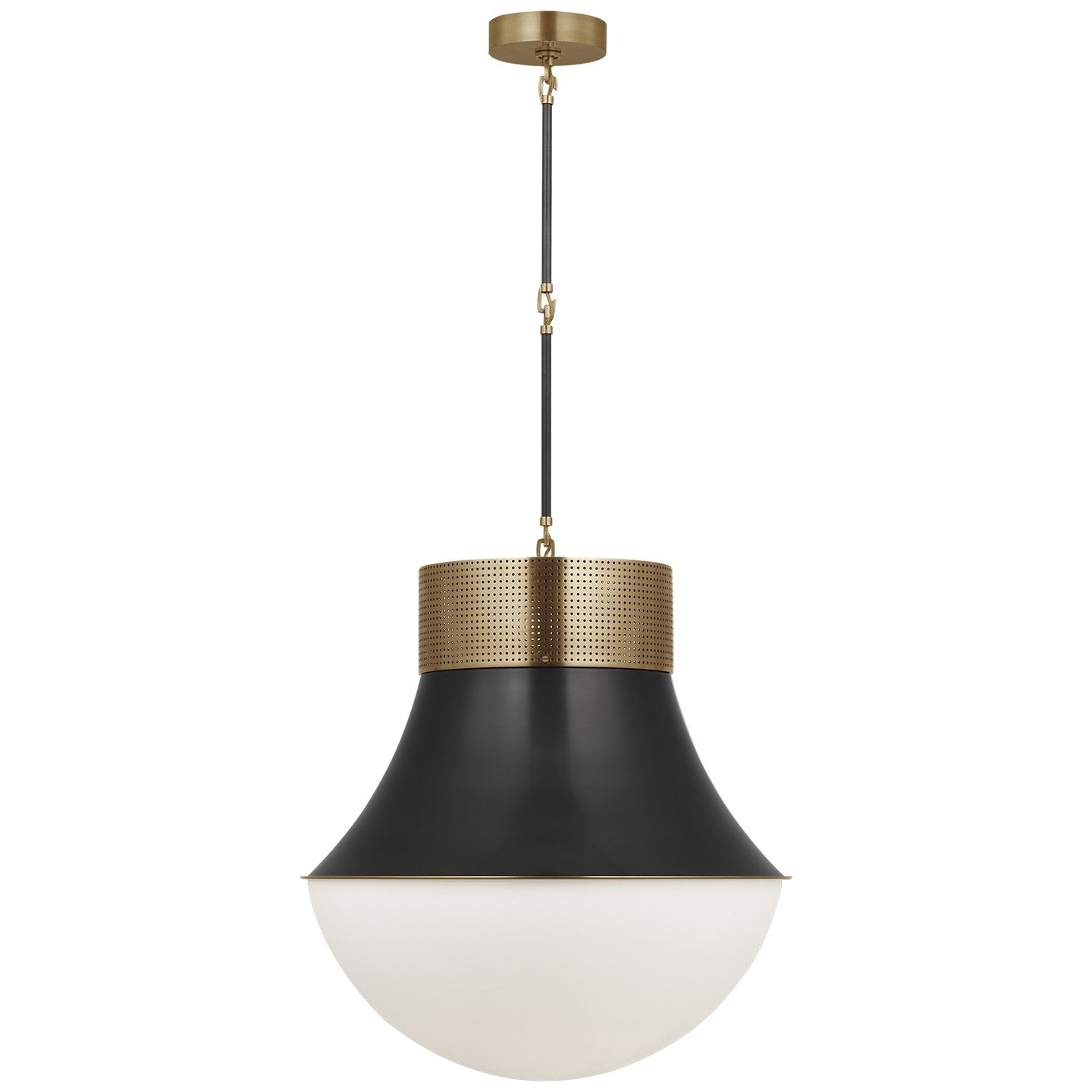Visual Comfort Signature - KW 5226AB/BZ-WG - LED Pendant - Precision - Antique-Burnished Brass and Bronze