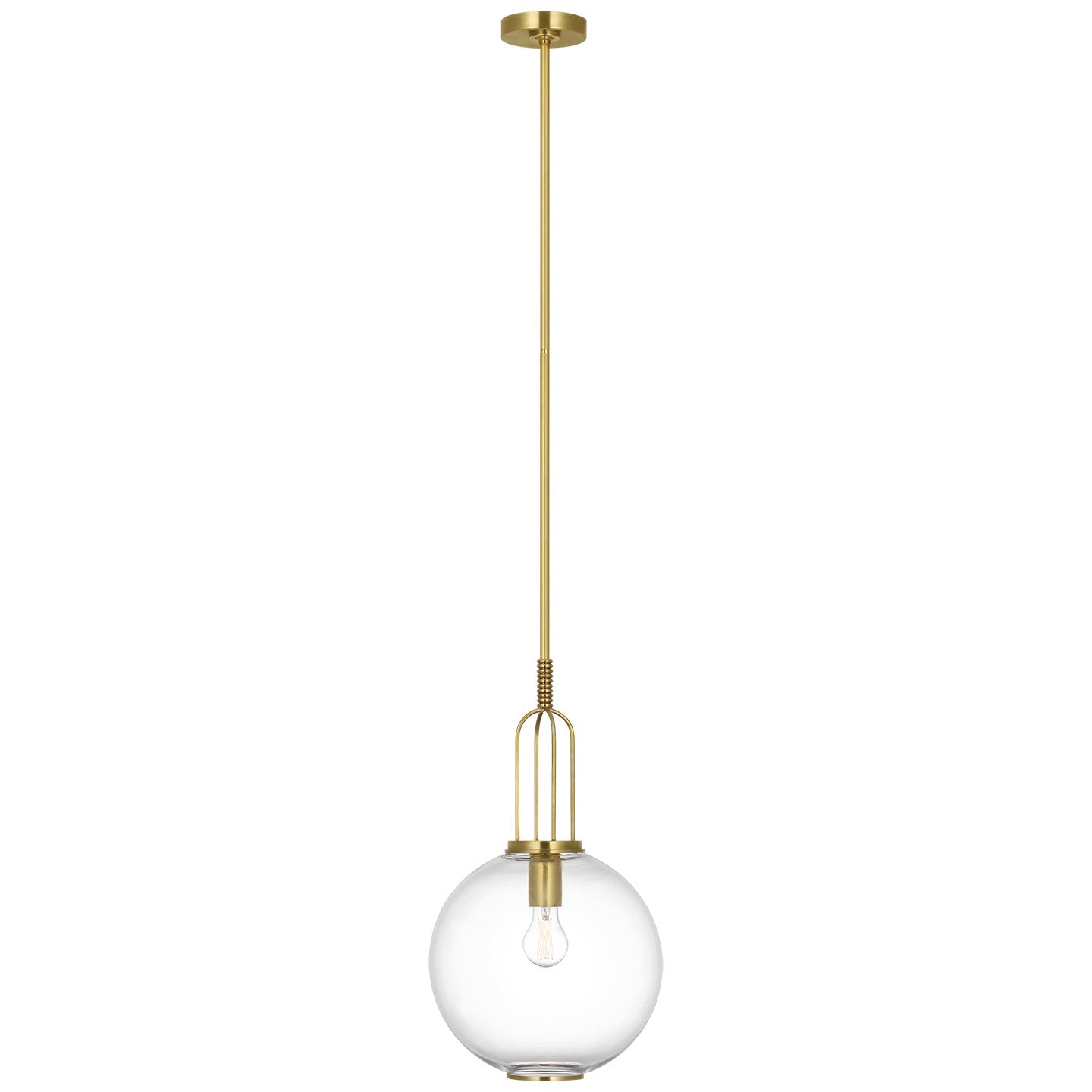 Visual Comfort Signature - MF 5225SB-CG - LED Pendant - Meir - Soft Brass