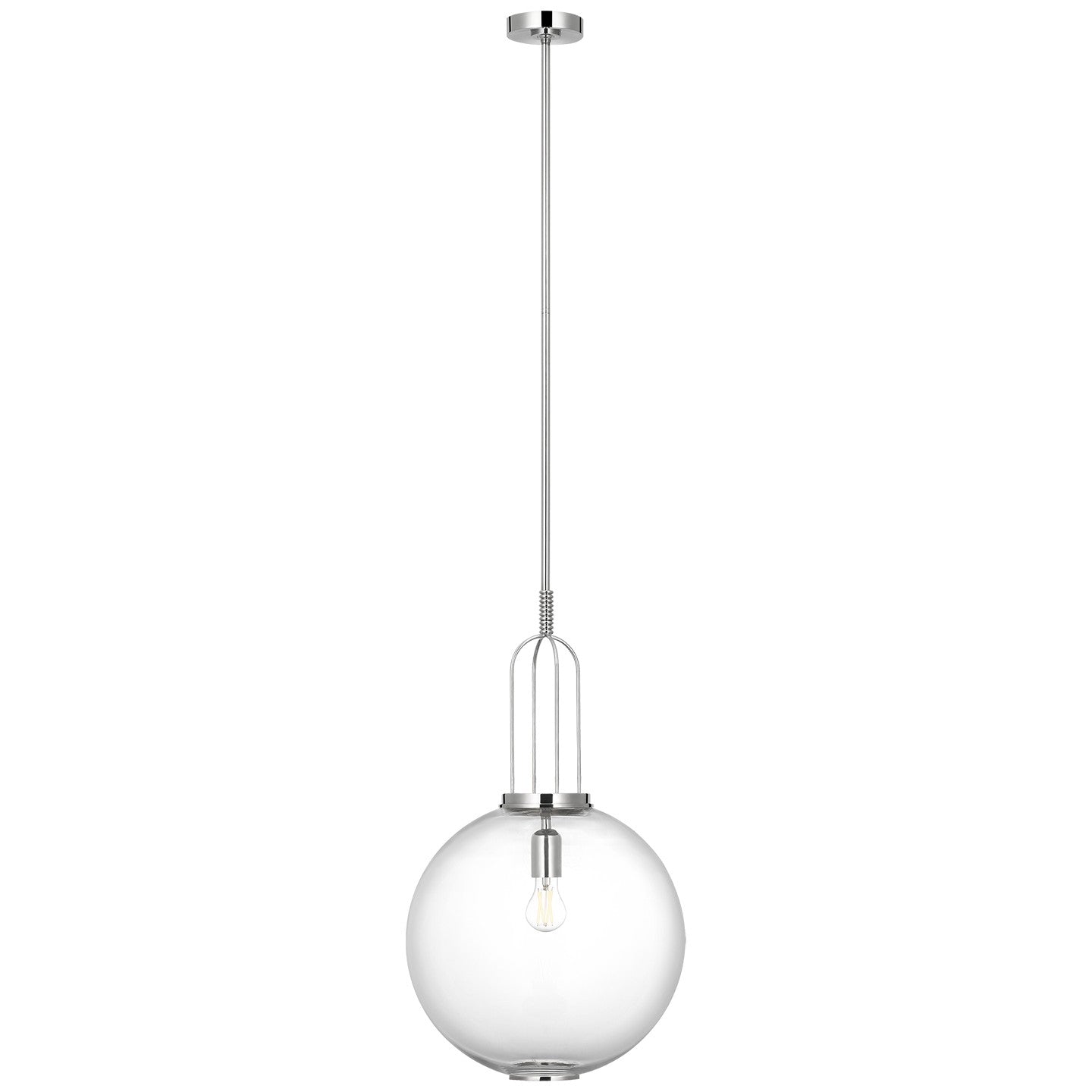 Visual Comfort Signature - MF 5256PN-CG - LED Pendant - Meir - Polished Nickel
