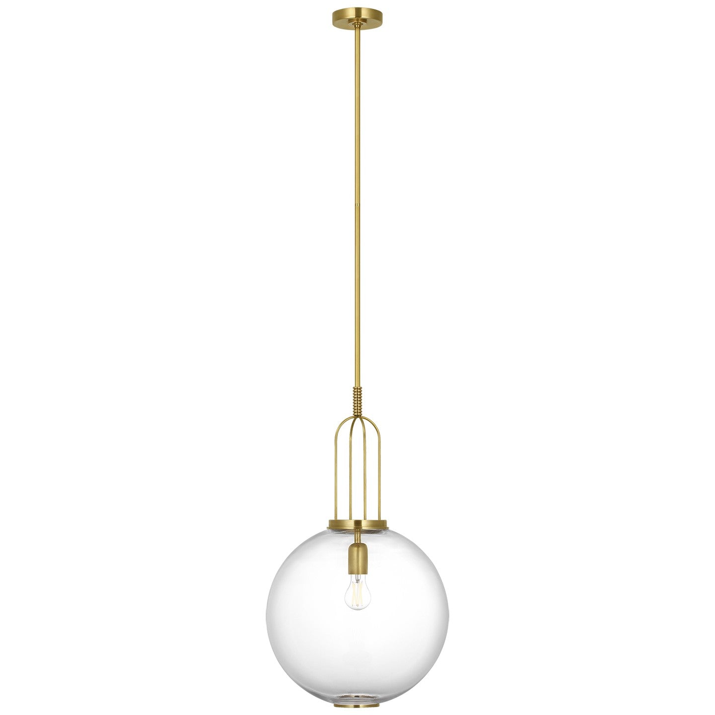 Visual Comfort Signature - MF 5256SB-CG - LED Pendant - Meir - Soft Brass