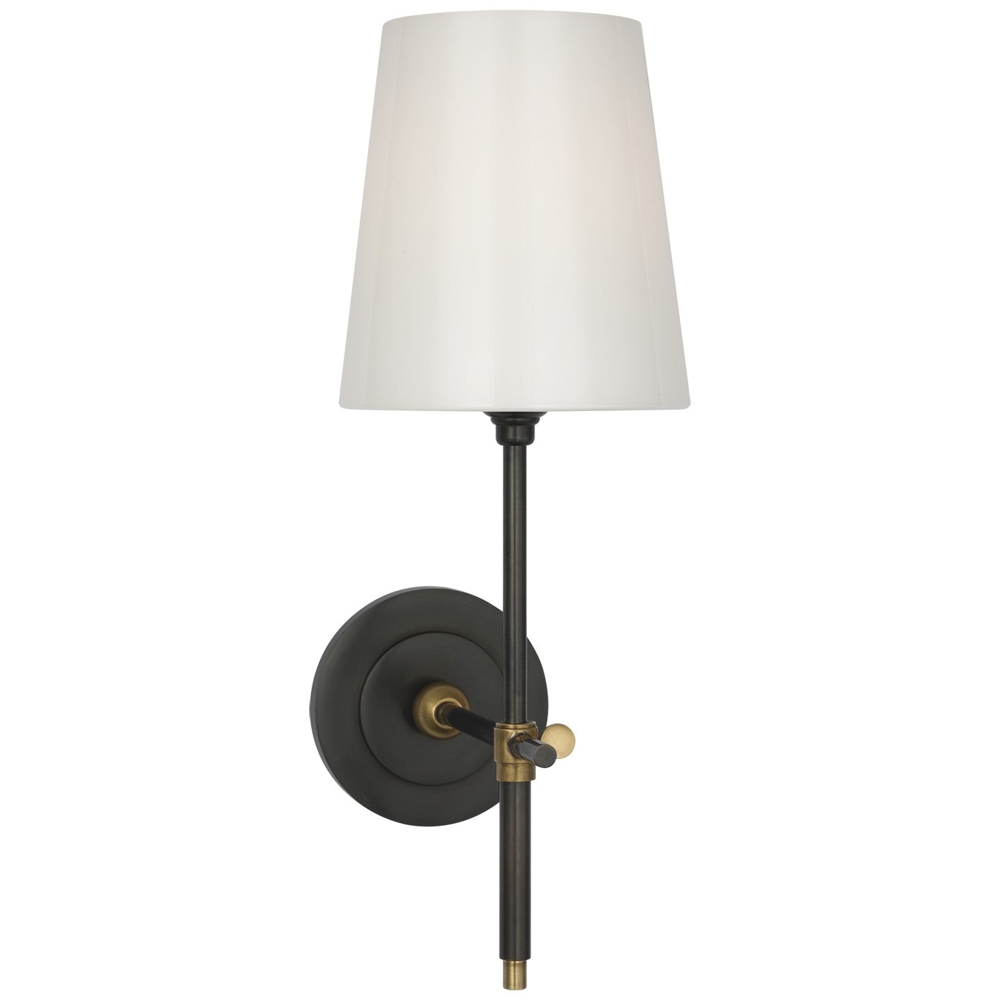 Visual Comfort Signature - TOB 2039BZ/HAB-WG-CL - LED Bath Sconce - Bryant - Bronze and Hand-Rubbed Antique Brass