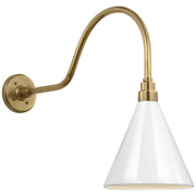 Visual Comfort Signature - TOB 2802HAB/S10-WHT - LED Barn Light - Academy Barn Light - Hand-Rubbed Antique Brass