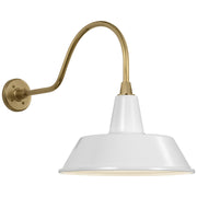 Visual Comfort Signature - TOB 2802HAB/S2-WHT - LED Barn Light - Academy Barn Light - Hand-Rubbed Antique Brass