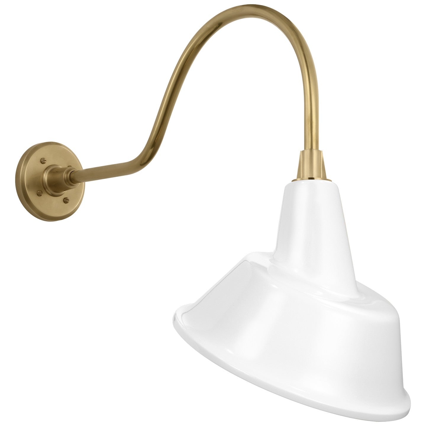 Visual Comfort Signature - TOB 2802HAB/S3-WHT - LED Barn Light - Academy Barn Light - Hand-Rubbed Antique Brass
