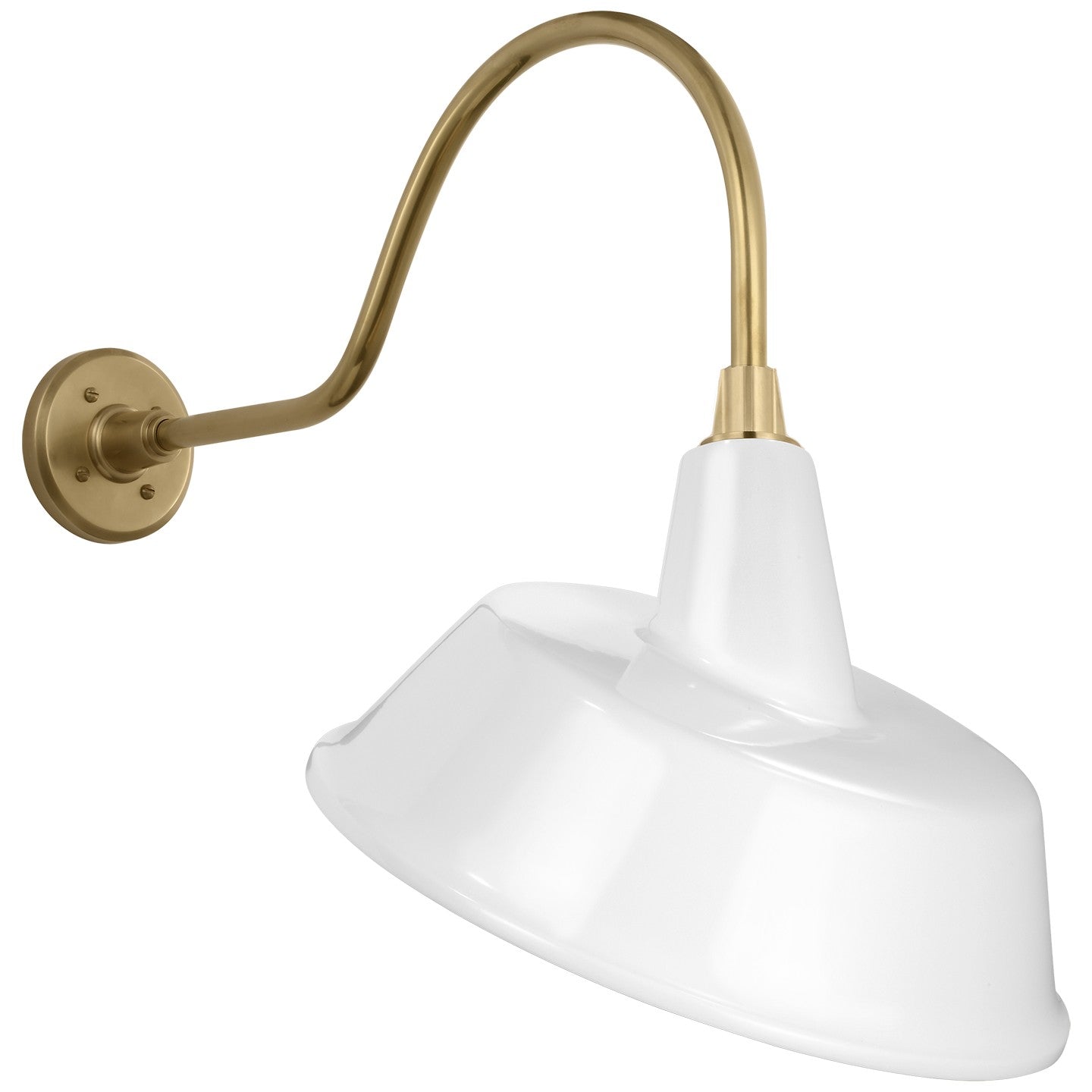 Visual Comfort Signature - TOB 2802HAB/S4-WHT - LED Barn Light - Academy Barn Light - Hand-Rubbed Antique Brass