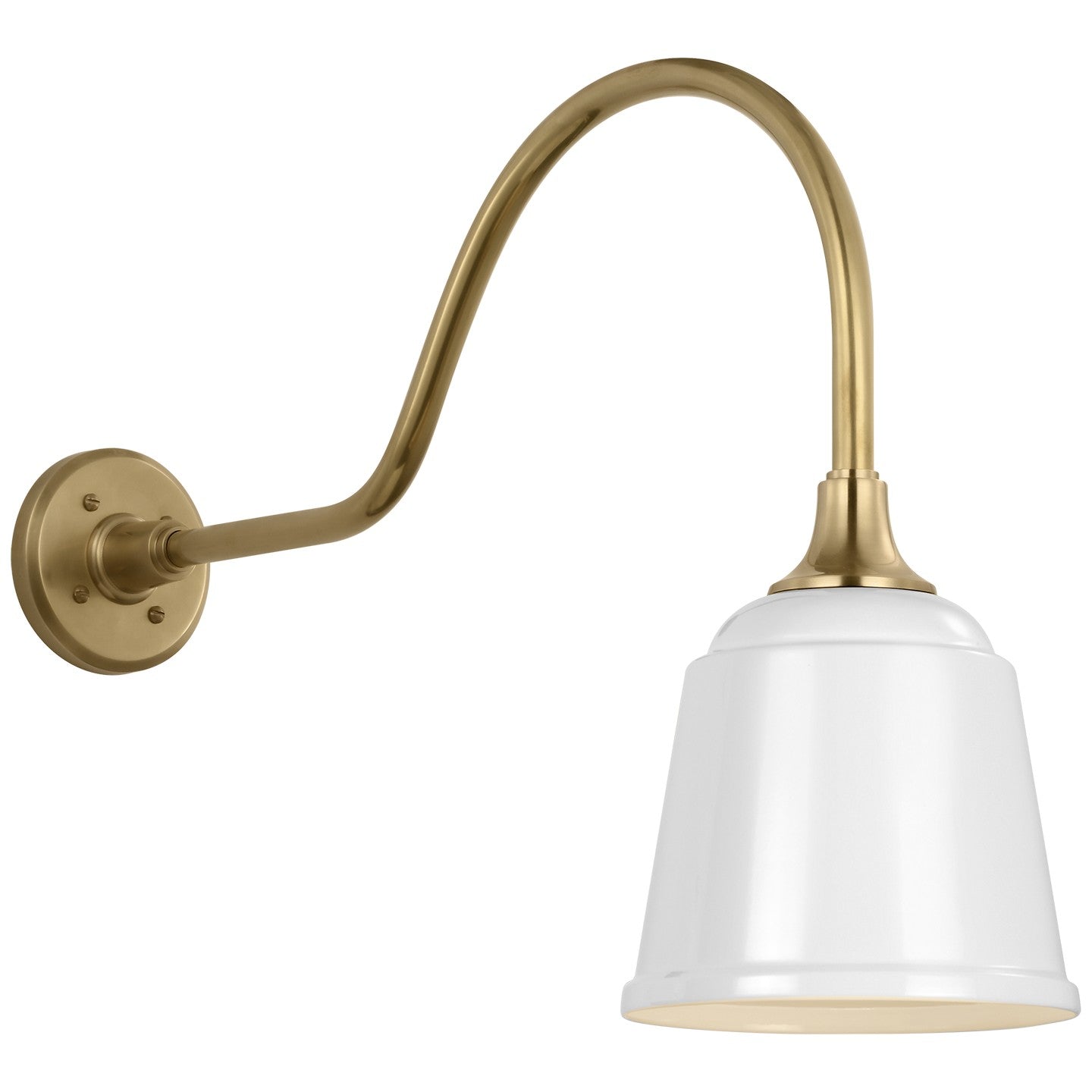 Visual Comfort Signature - TOB 2802HAB/S5-WHT - LED Barn Light - Academy Barn Light - Hand-Rubbed Antique Brass
