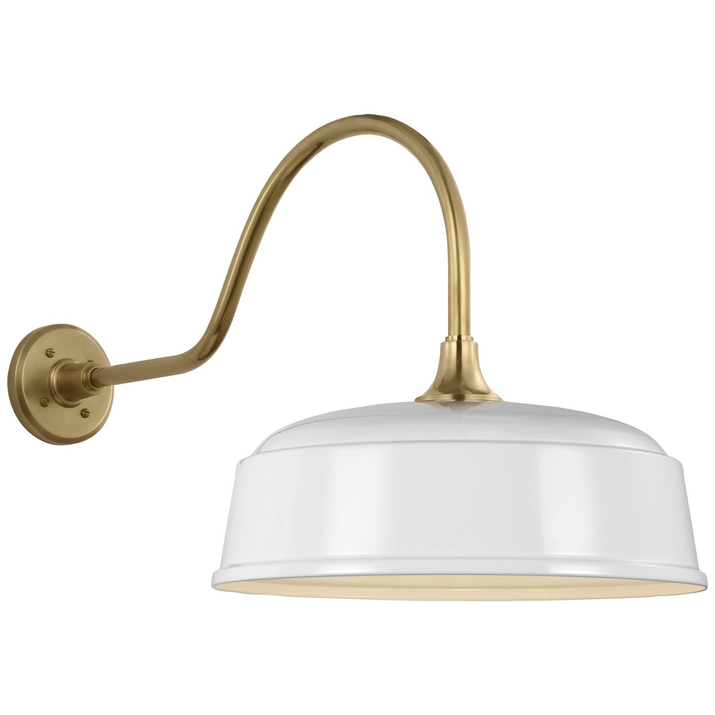 Visual Comfort Signature - TOB 2802HAB/S7-WHT - LED Barn Light - Academy Barn Light - Hand-Rubbed Antique Brass