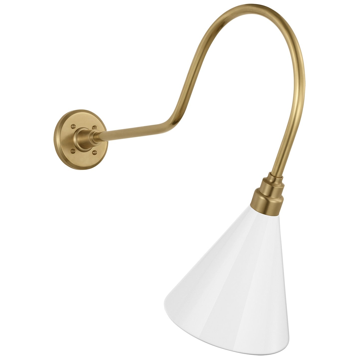 Visual Comfort Signature - TOB 2803HAB/S10-WHT - LED Barn Light - Academy Barn Light - Hand-Rubbed Antique Brass