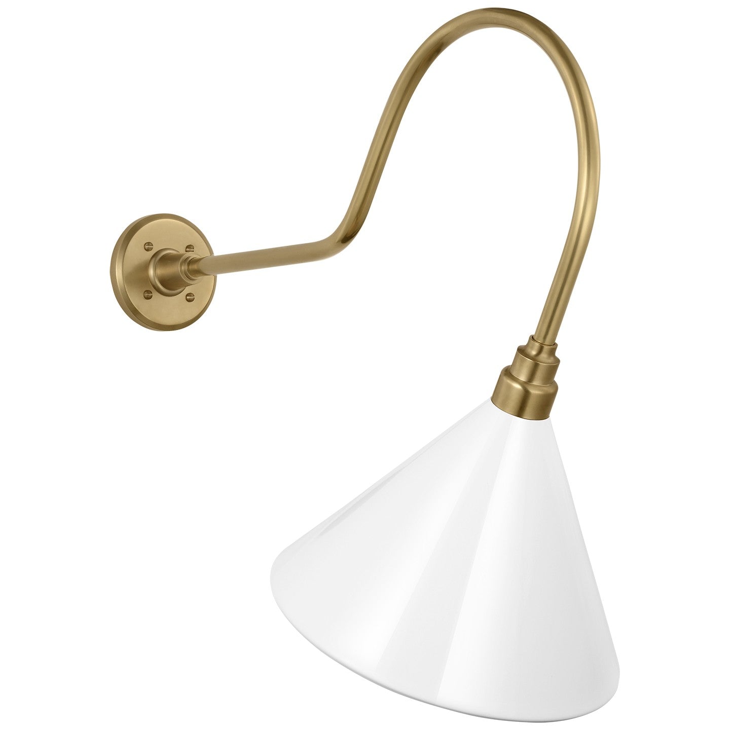 Visual Comfort Signature - TOB 2803HAB/S11-WHT - LED Barn Light - Academy Barn Light - Hand-Rubbed Antique Brass