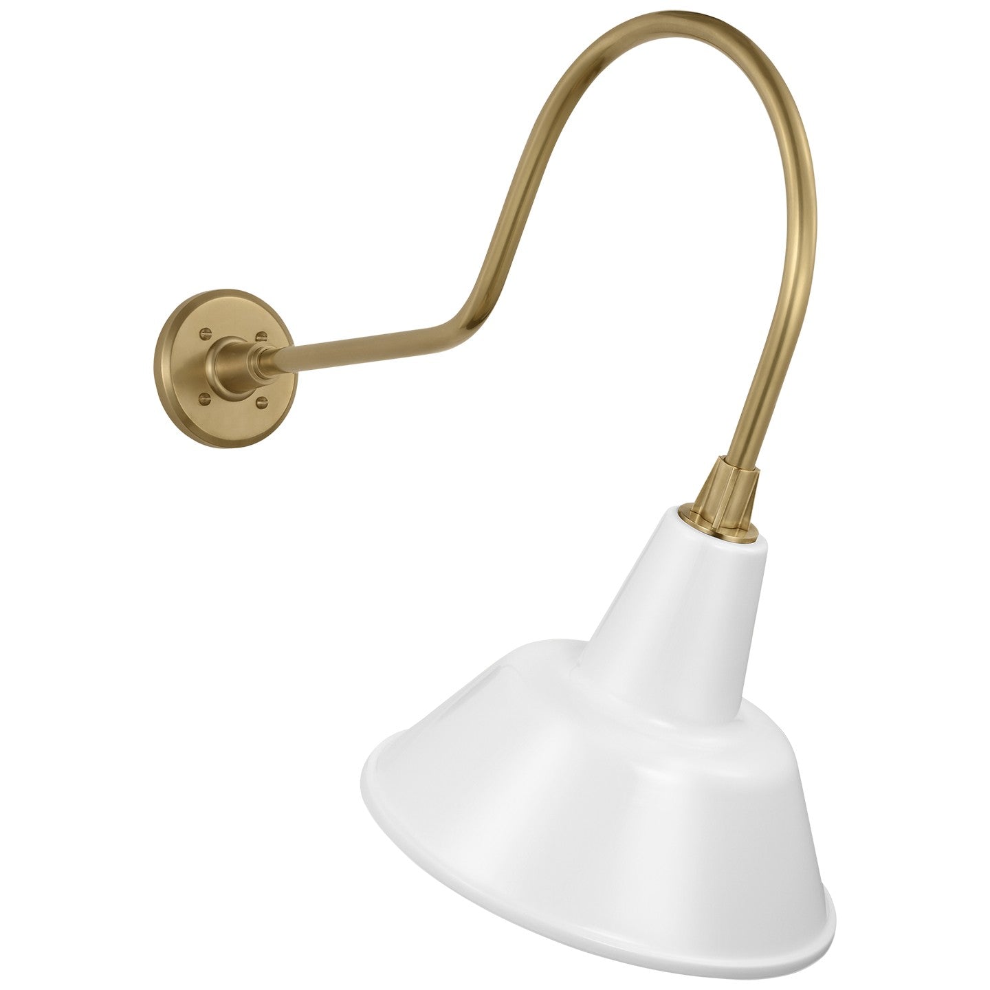 Visual Comfort Signature - TOB 2803HAB/S1-WHT - LED Barn Light - Academy Barn Light - Hand-Rubbed Antique Brass
