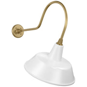 Visual Comfort Signature - TOB 2803HAB/S2-WHT - LED Barn Light - Academy Barn Light - Hand-Rubbed Antique Brass