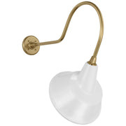 Visual Comfort Signature - TOB 2803HAB/S3-WHT - LED Barn Light - Academy Barn Light - Hand-Rubbed Antique Brass