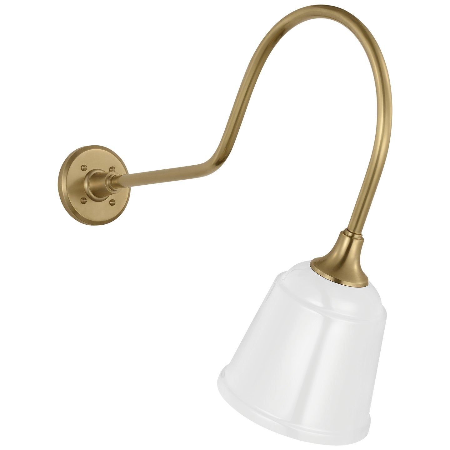 Visual Comfort Signature - TOB 2803HAB/S5-WHT - LED Barn Light - Academy Barn Light - Hand-Rubbed Antique Brass