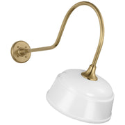 Visual Comfort Signature - TOB 2803HAB/S6-WHT - LED Barn Light - Academy Barn Light - Hand-Rubbed Antique Brass