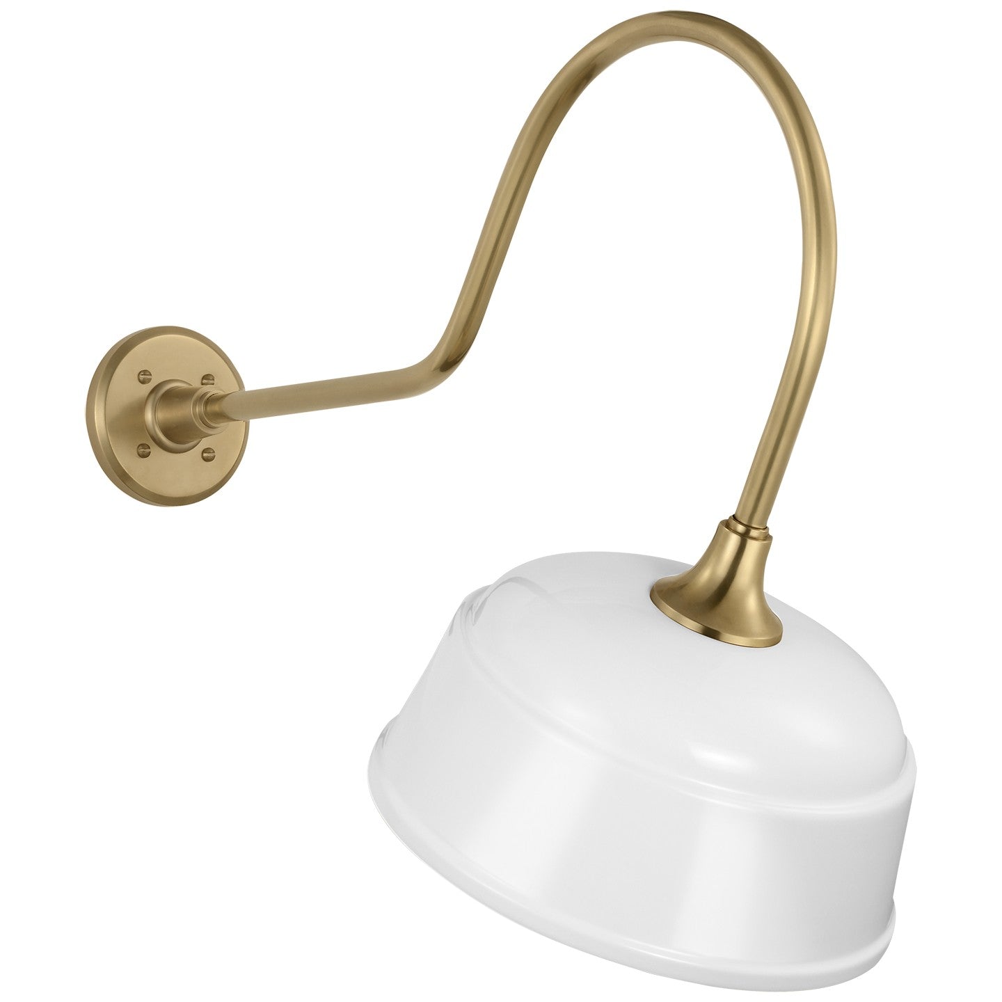 Visual Comfort Signature - TOB 2803HAB/S6-WHT - LED Barn Light - Academy Barn Light - Hand-Rubbed Antique Brass