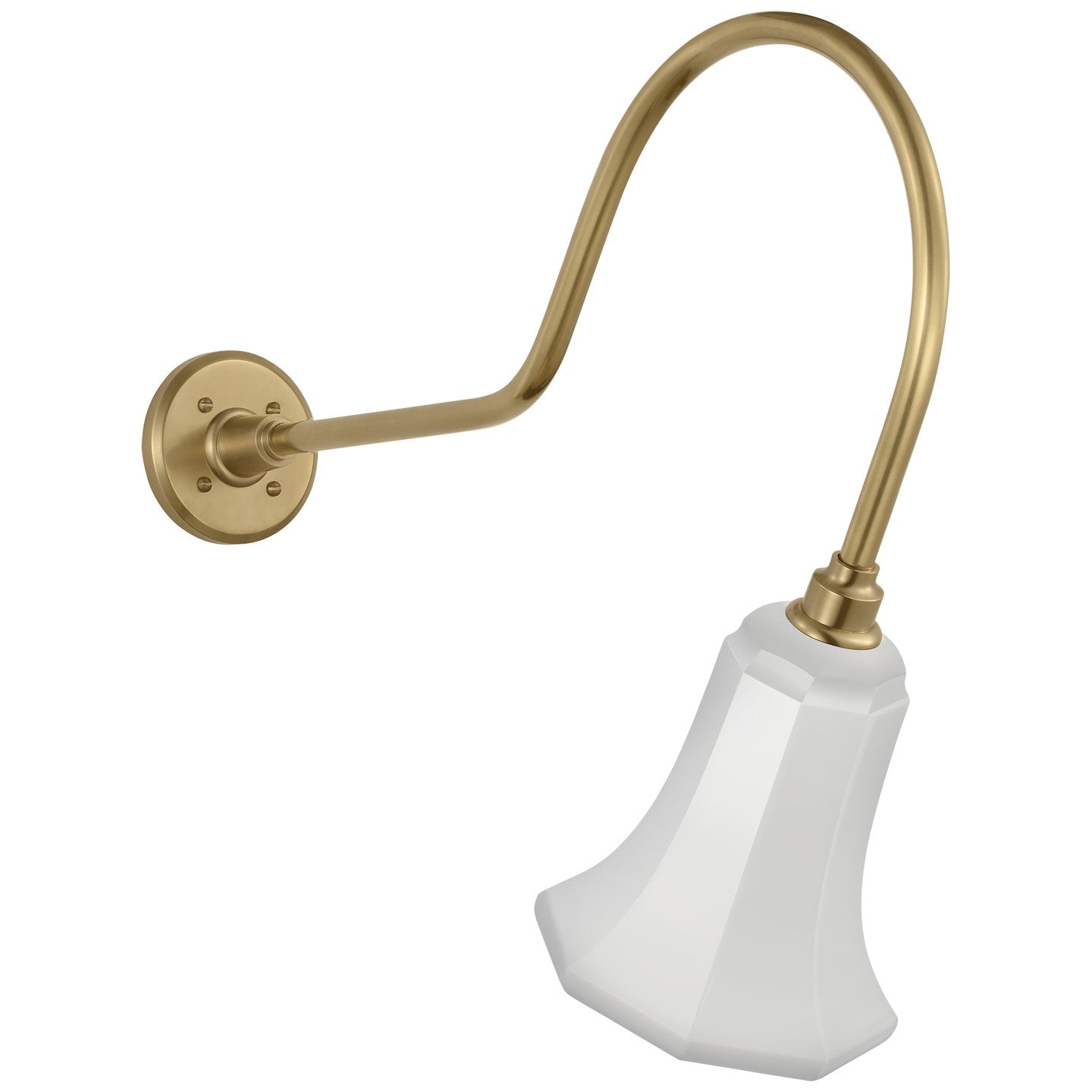 Visual Comfort Signature - TOB 2803HAB/S8-WHT - LED Barn Light - Academy Barn Light - Hand-Rubbed Antique Brass