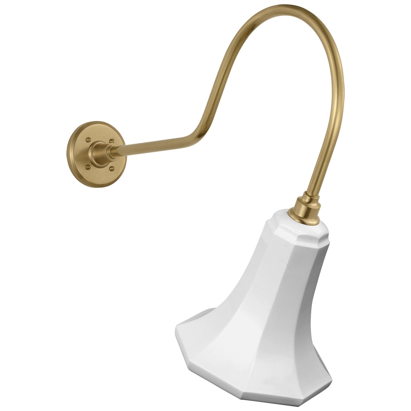 Visual Comfort Signature - TOB 2803HAB/S9-WHT - LED Barn Light - Academy Barn Light - Hand-Rubbed Antique Brass