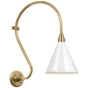 Visual Comfort Signature - TOB 2804HAB/S10-WHT - LED Barn Light - Academy Barn Light - Hand-Rubbed Antique Brass