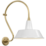 Visual Comfort Signature - TOB 2804HAB/S2-WHT - LED Barn Light - Academy Barn Light - Hand-Rubbed Antique Brass