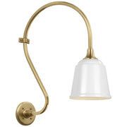 Visual Comfort Signature - TOB 2804HAB/S5-WHT - LED Barn Light - Academy Barn Light - Hand-Rubbed Antique Brass