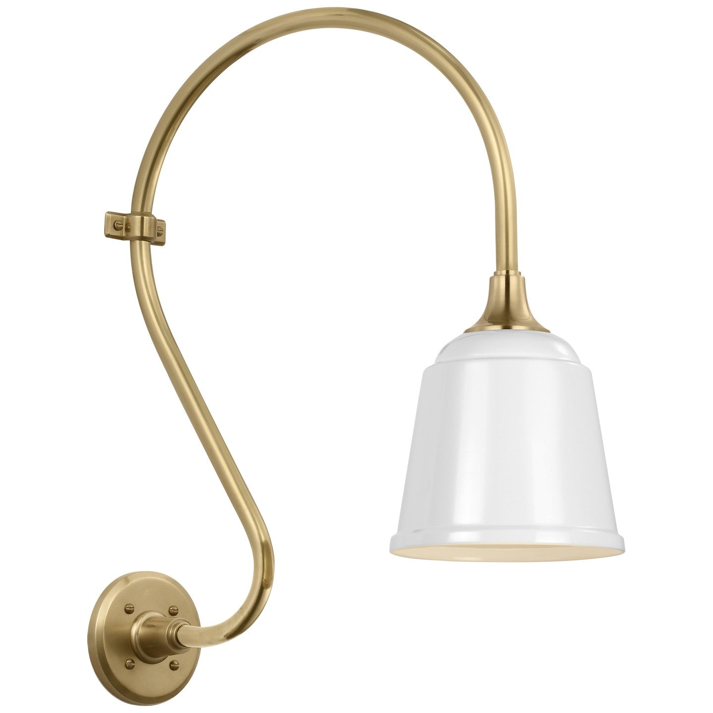 Visual Comfort Signature - TOB 2804HAB/S5-WHT - LED Barn Light - Academy Barn Light - Hand-Rubbed Antique Brass