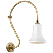 Visual Comfort Signature - TOB 2804HAB/S8-WHT - LED Barn Light - Academy Barn Light - Hand-Rubbed Antique Brass