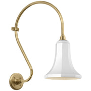 Visual Comfort Signature - TOB 2804HAB/S9-WHT - LED Barn Light - Academy Barn Light - Hand-Rubbed Antique Brass