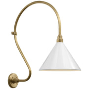 Visual Comfort Signature - TOB 2805HAB/S11-WHT - LED Barn Light - Academy Barn Light - Hand-Rubbed Antique Brass