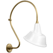 Visual Comfort Signature - TOB 2805HAB/S3-WHT - LED Barn Light - Academy Barn Light - Hand-Rubbed Antique Brass