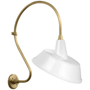 Visual Comfort Signature - TOB 2805HAB/S4-WHT - LED Barn Light - Academy Barn Light - Hand-Rubbed Antique Brass