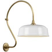 Visual Comfort Signature - TOB 2805HAB/S7-WHT - LED Barn Light - Academy Barn Light - Hand-Rubbed Antique Brass