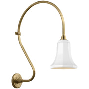 Visual Comfort Signature - TOB 2805HAB/S8-WHT - LED Barn Light - Academy Barn Light - Hand-Rubbed Antique Brass