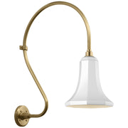Visual Comfort Signature - TOB 2805HAB/S9-WHT - LED Barn Light - Academy Barn Light - Hand-Rubbed Antique Brass