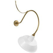 Visual Comfort Signature - TOB 2806HAB/S2-WHT - LED Barn Light - Academy Barn Light - Hand-Rubbed Antique Brass