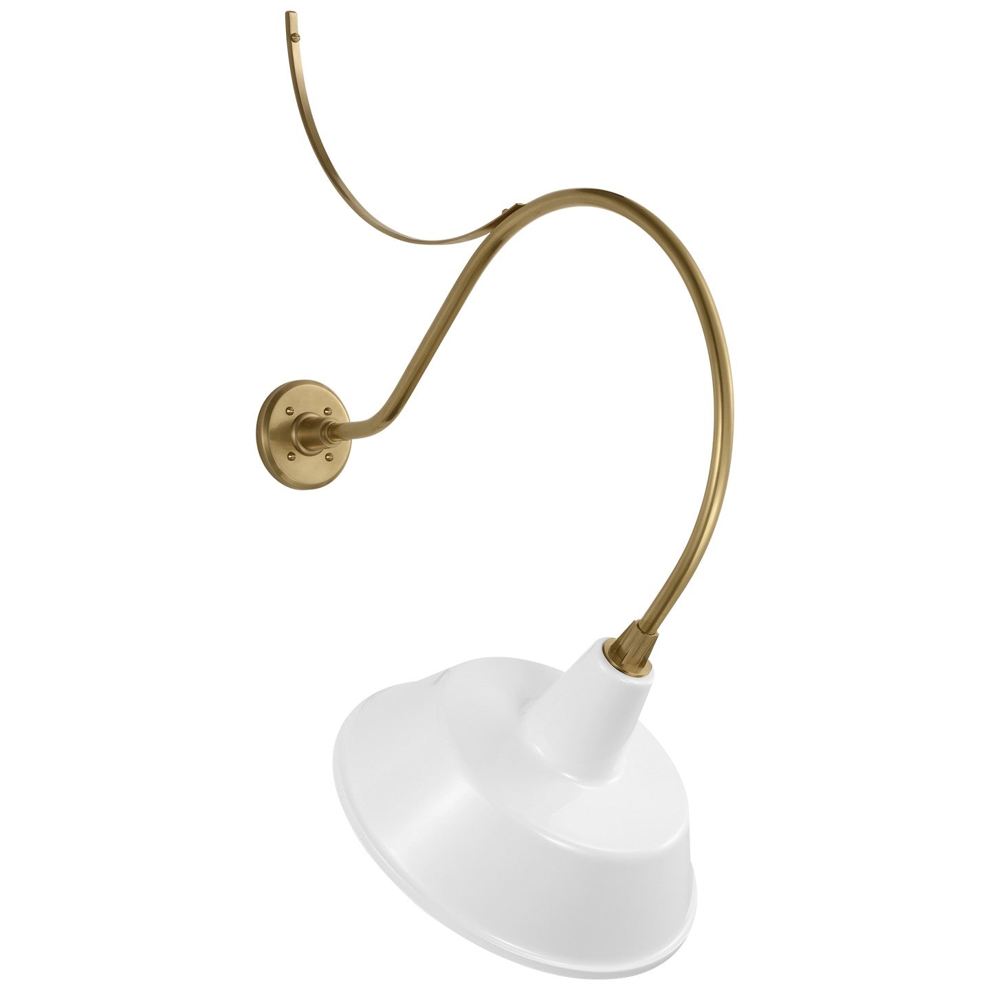 Visual Comfort Signature - TOB 2806HAB/S2-WHT - LED Barn Light - Academy Barn Light - Hand-Rubbed Antique Brass