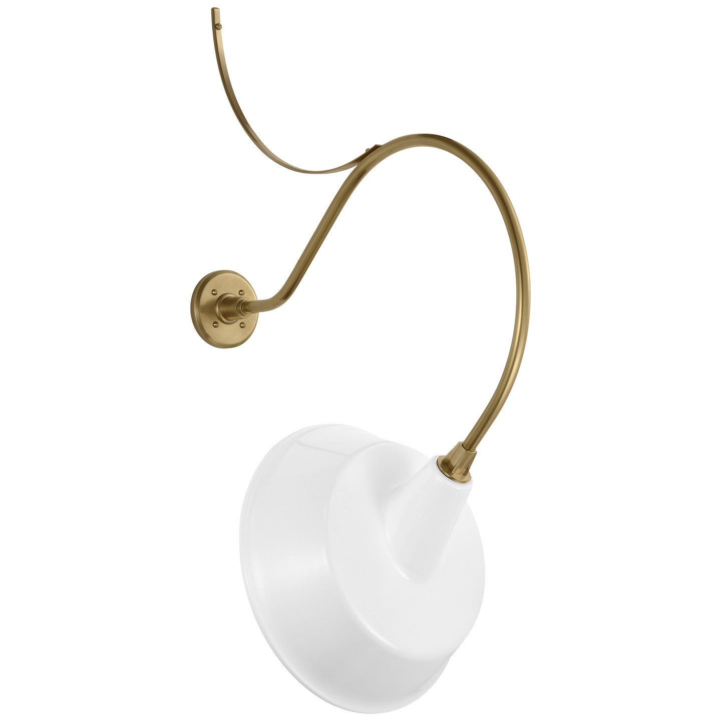 Visual Comfort Signature - TOB 2806HAB/S4-WHT - LED Barn Light - Academy Barn Light - Hand-Rubbed Antique Brass