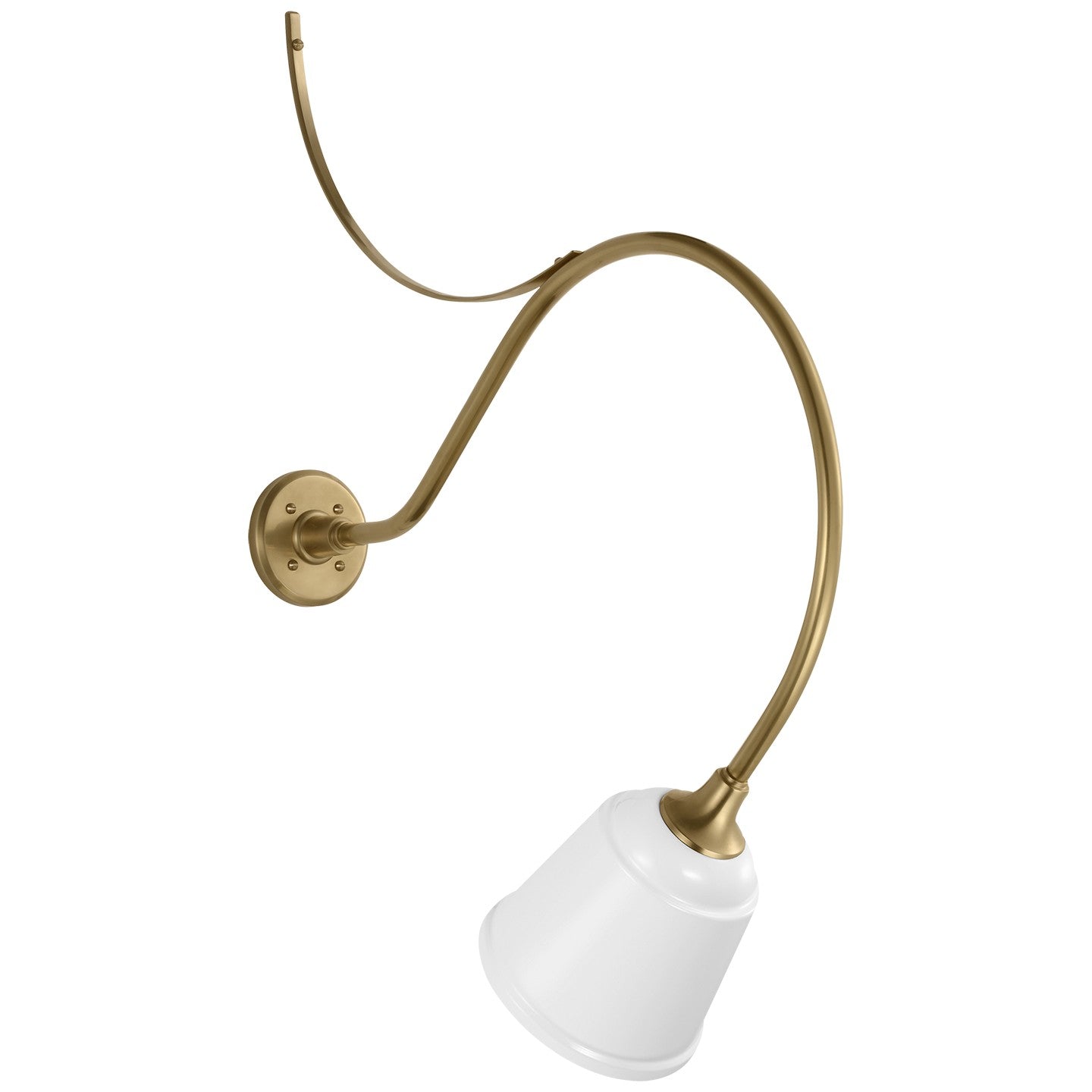 Visual Comfort Signature - TOB 2806HAB/S5-WHT - LED Barn Light - Academy Barn Light - Hand-Rubbed Antique Brass