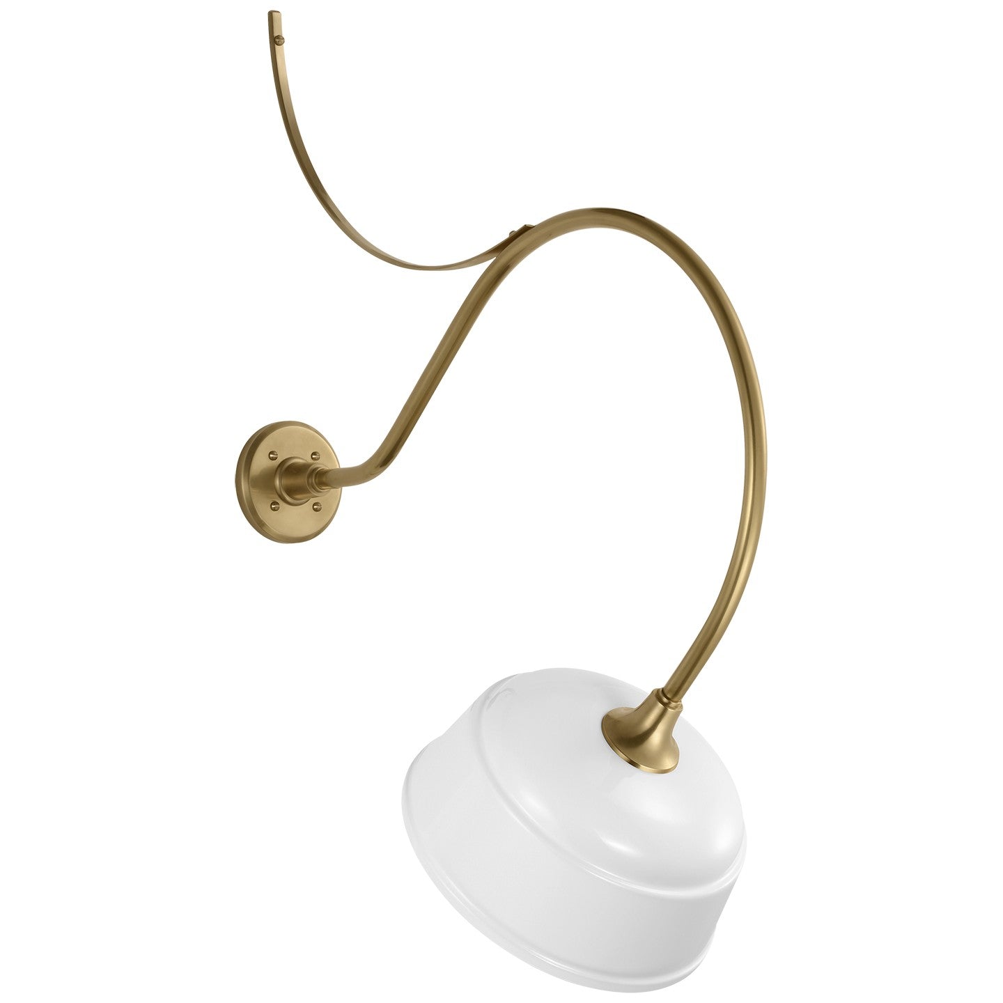 Visual Comfort Signature - TOB 2806HAB/S6-WHT - LED Barn Light - Academy Barn Light - Hand-Rubbed Antique Brass