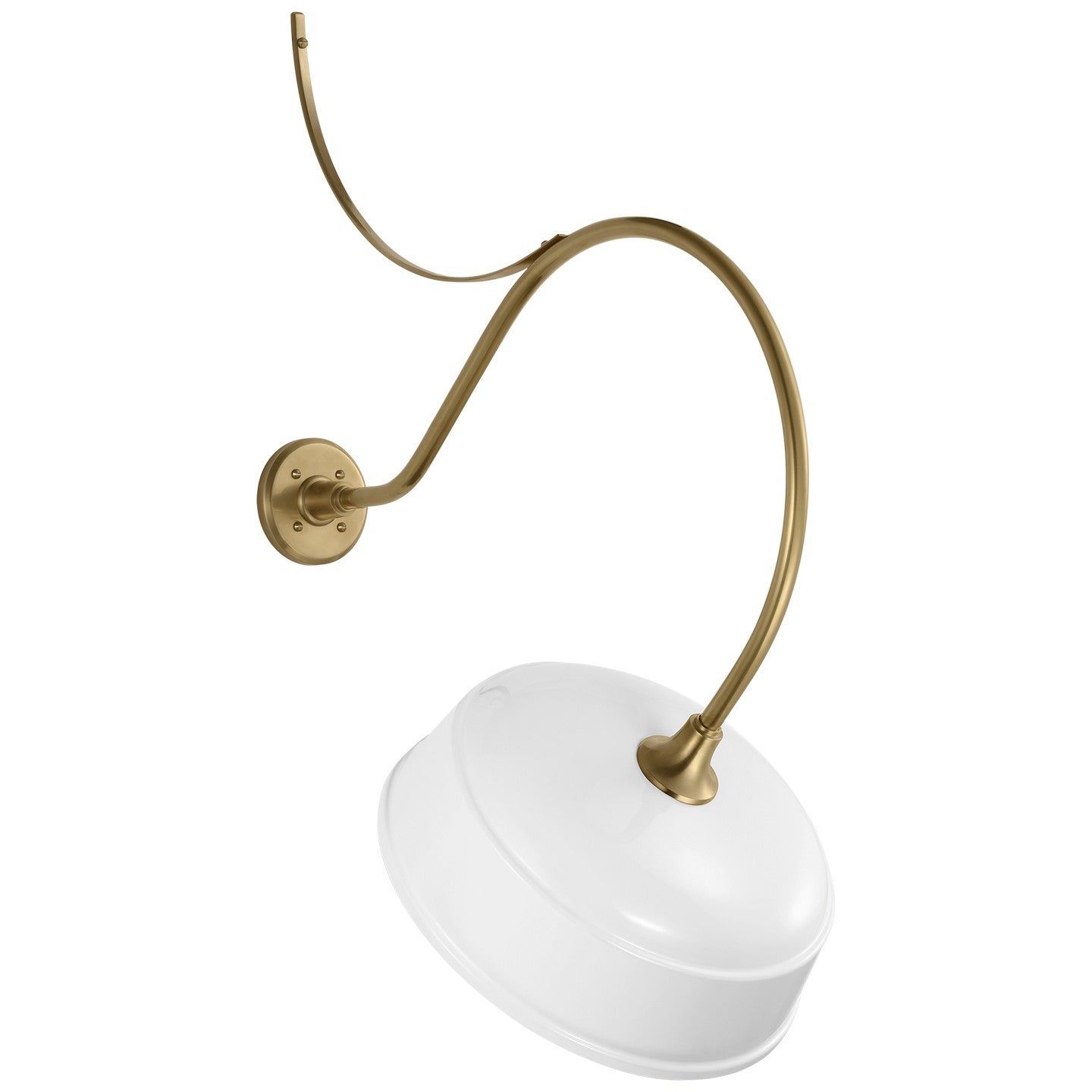 Visual Comfort Signature - TOB 2806HAB/S7-WHT - LED Barn Light - Academy Barn Light - Hand-Rubbed Antique Brass