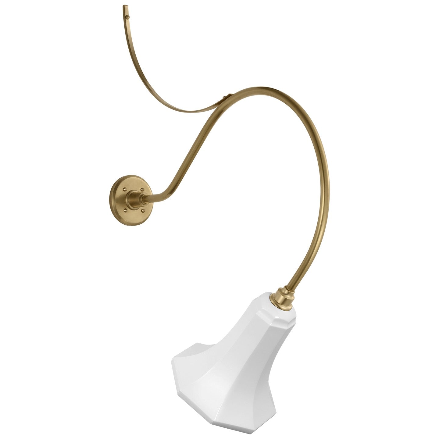 Visual Comfort Signature - TOB 2806HAB/S9-WHT - LED Barn Light - Academy Barn Light - Hand-Rubbed Antique Brass