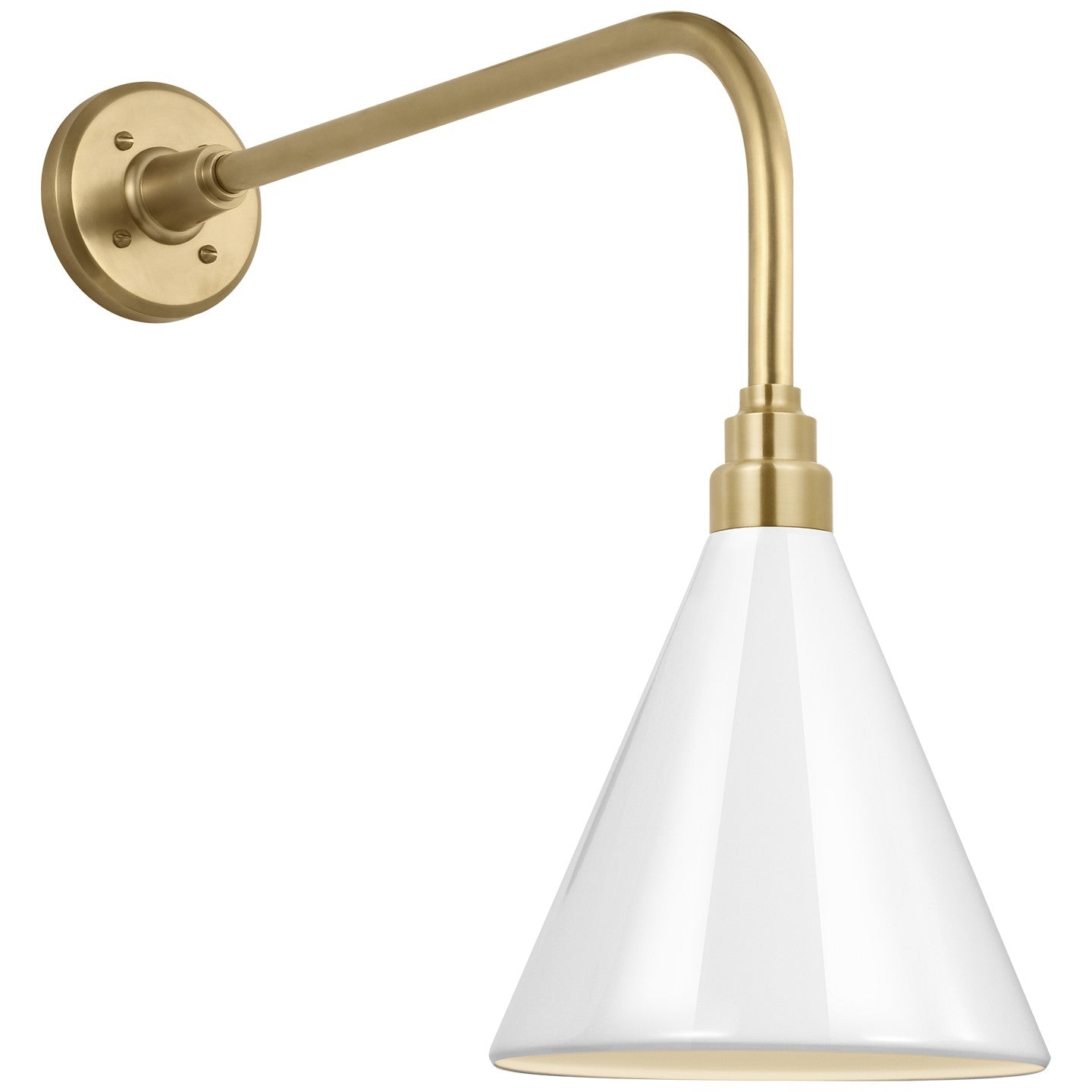 Visual Comfort Signature - TOB 2809HAB/S10-WHT - LED Barn Light - Academy Barn Light - Hand-Rubbed Antique Brass