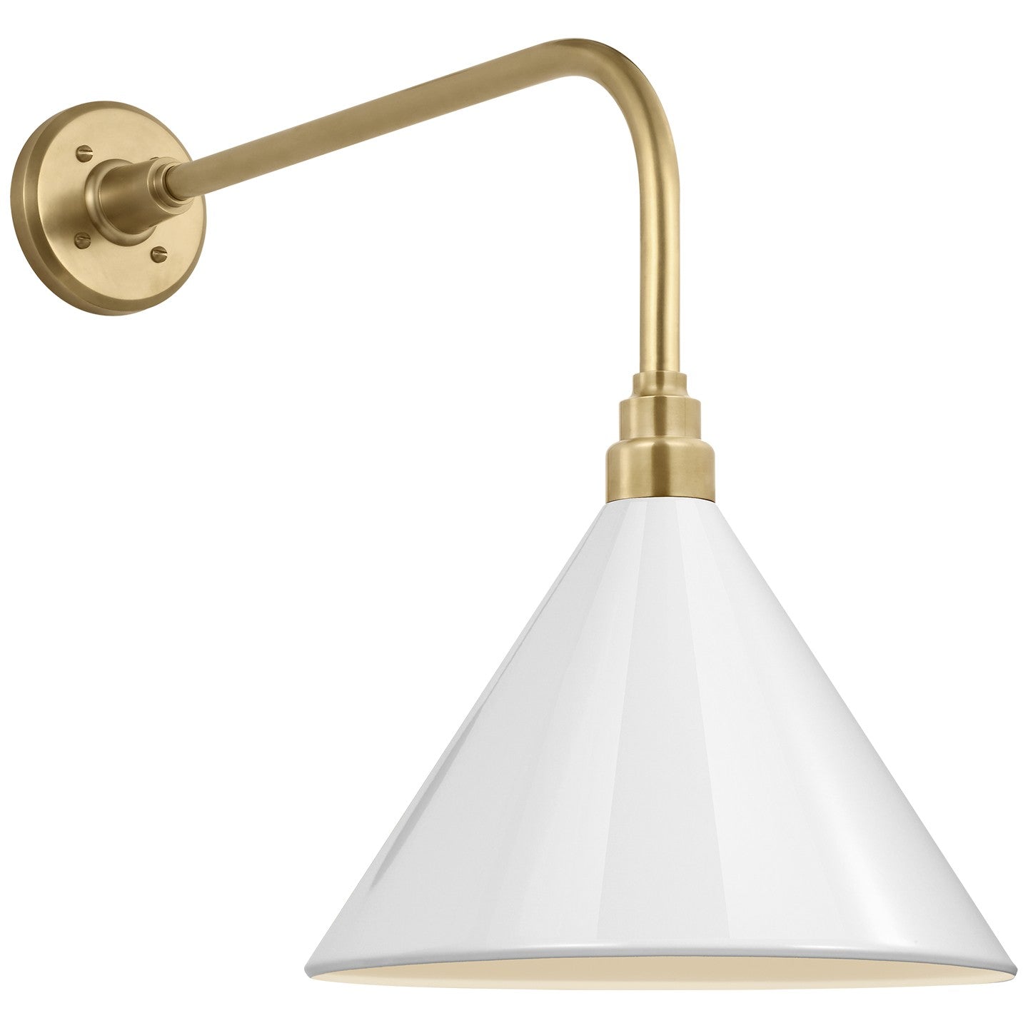 Visual Comfort Signature - TOB 2809HAB/S11-WHT - LED Barn Light - Academy Barn Light - Hand-Rubbed Antique Brass