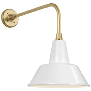 Visual Comfort Signature - TOB 2809HAB/S1-WHT - LED Barn Light - Academy Barn Light - Hand-Rubbed Antique Brass