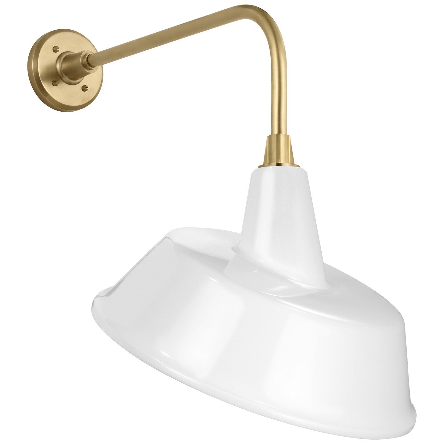 Visual Comfort Signature - TOB 2809HAB/S4-WHT - LED Barn Light - Academy Barn Light - Hand-Rubbed Antique Brass