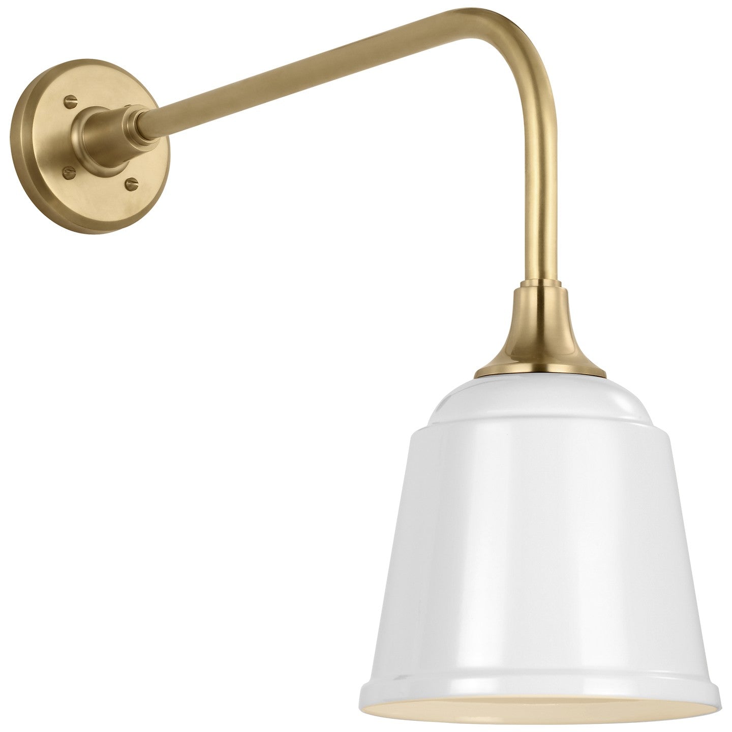 Visual Comfort Signature - TOB 2809HAB/S5-WHT - LED Barn Light - Academy Barn Light - Hand-Rubbed Antique Brass