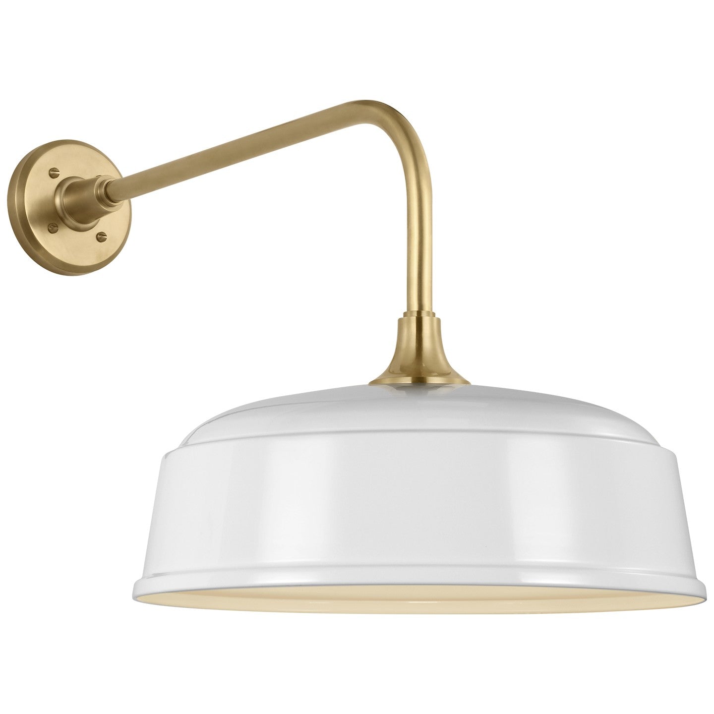 Visual Comfort Signature - TOB 2809HAB/S7-WHT - LED Barn Light - Academy Barn Light - Hand-Rubbed Antique Brass
